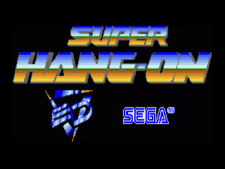 Super Hang-On title screen for Amiga